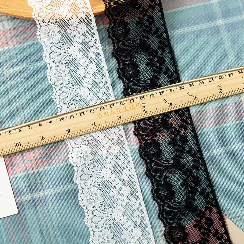 5meters White Lace Ribbons For Crafts Flower Embroidery Trimming Evening Dress Sewing Accessories Needlework Decorative Fabric