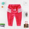 2 Pcs/lot Little Q Children's Clothing British Style Lace Patchwork Beads Trousers Baby Pure Cotton Soft Clothes Girls Kid Fashion Pants