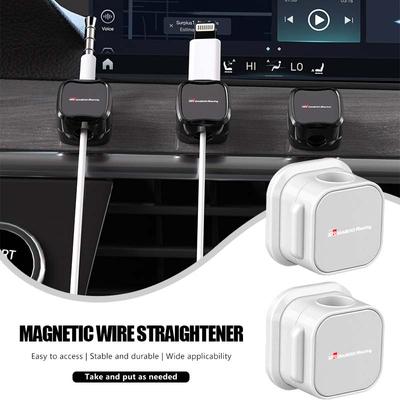 Multifunction Portable Magnetic Cable Clip Adjustable Cord Cable Organizer Holder For Toyota Crown Yaris Corolla Prius Auris CHR
