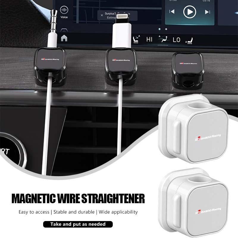 Multifunction Portable Magnetic Cable Clip Adjustable Cord Cable Organizer Holder For Toyota Crown Yaris Corolla Prius Auris CHR