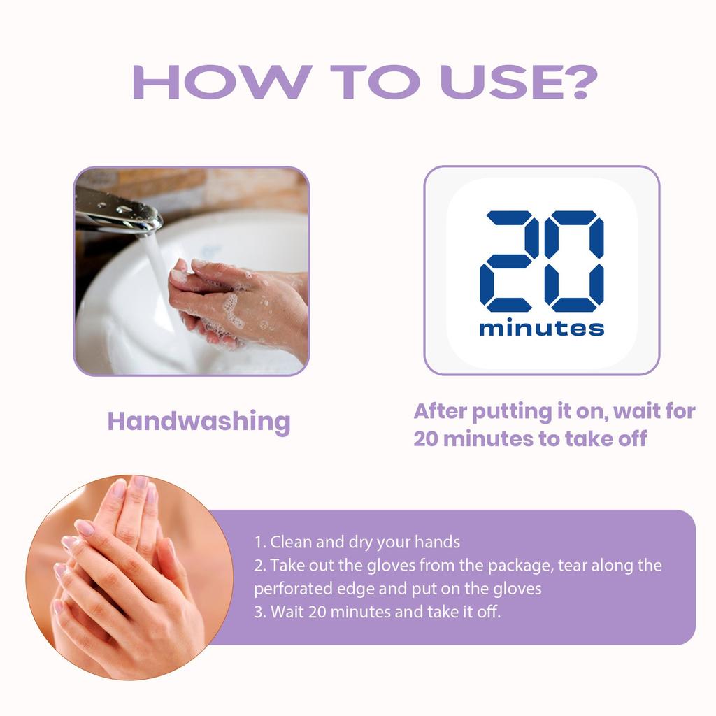 Hand Masks Beauty,Hand Masks Moisturizing Glove,Hand Mask Gloves Gentle Moisturizing Hand Hand Mask 3 Pair 10ml