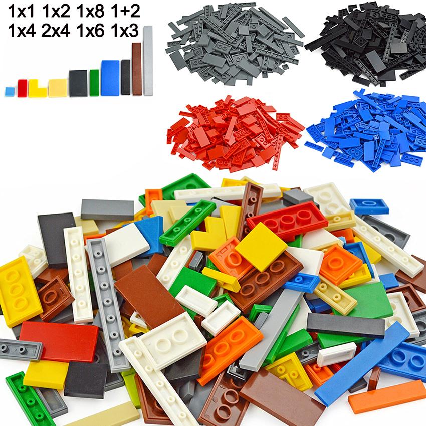 150 Pezzi Lotti Piatto Liscio Mattoncino da Costruzione 1x1 1x2 1x6 Punti Piastrella Sottile Mattoncini Per Bambino Leduo Giocattolo Particelle Miste Marca Compatibile