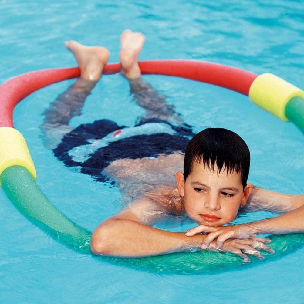 3 Pezzi Connettore Bastone Galleggiante EPE 2 Fori Incrociati Connettore Noodles da Piscina Bastone Galleggiante in Schiuma