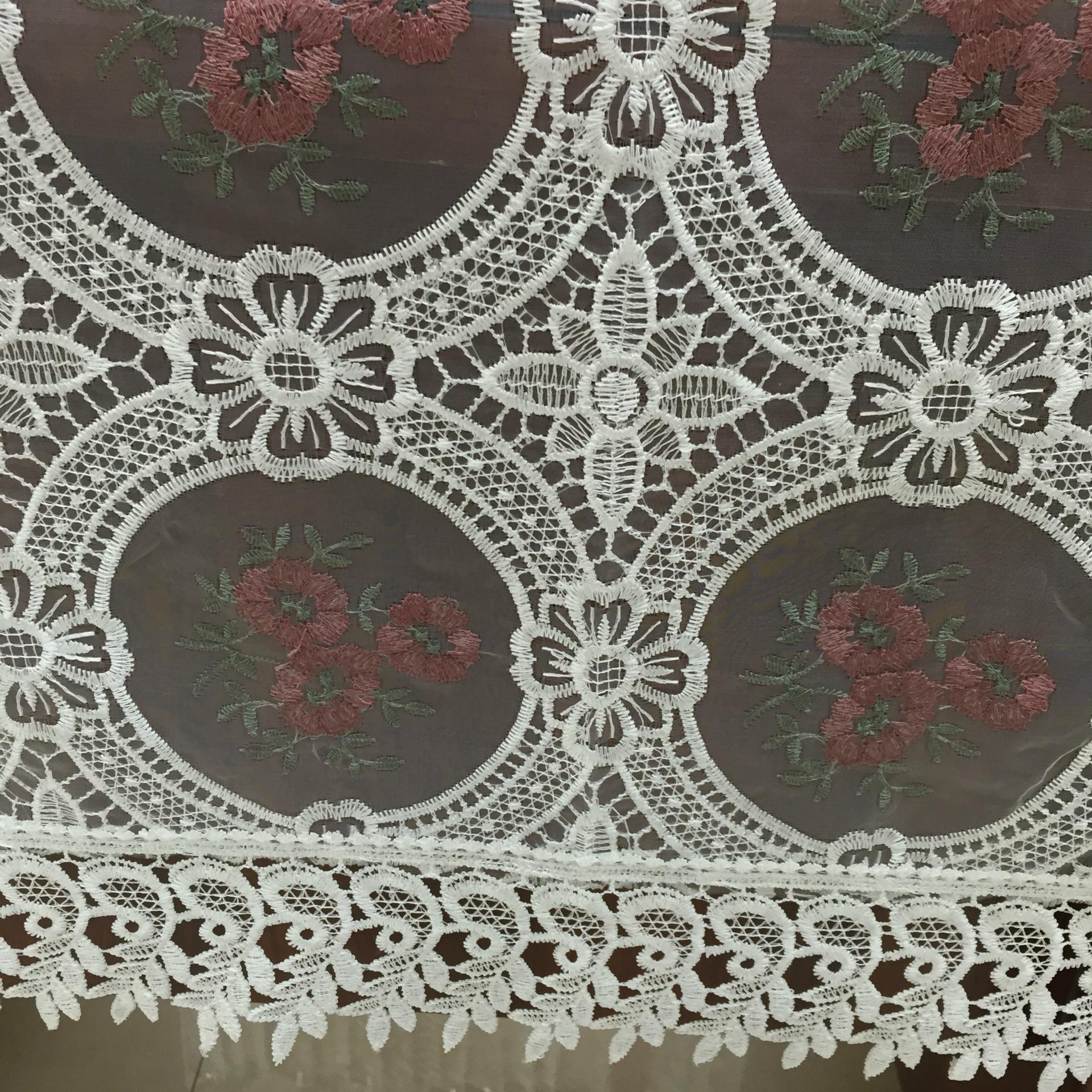 

Вышитая скатерть, европейская кружевная чайная скатерть, домашний декор, прямоугольные скатерти, крышка стола белый