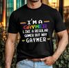 Jsem Gaymer Vtipné Herní Tričko - Retro Pride Pixelová Duha Unisex Tričko Dárek