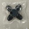 Universal AN4 To AN4 To AN4 To AN4 Aluminum Adapter Hose Fitting Male To Male On Side Thread Fitting Adapter Black