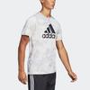 adidas Bequemes feuchtigkeitsableitendes Rundhals-Kurzarm-T-Shirt Herren Oberteile Weiß DP3124