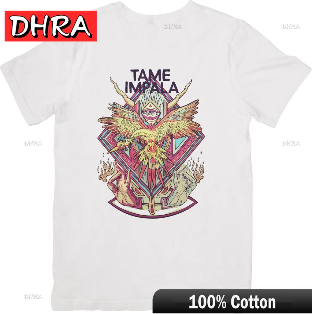 Tame Impala Music Fit for Men & Women Quality Cotton T-Shirt White Tshirts Fresh Stylish Edgy Tee Shirt Short Sleeve for Summer