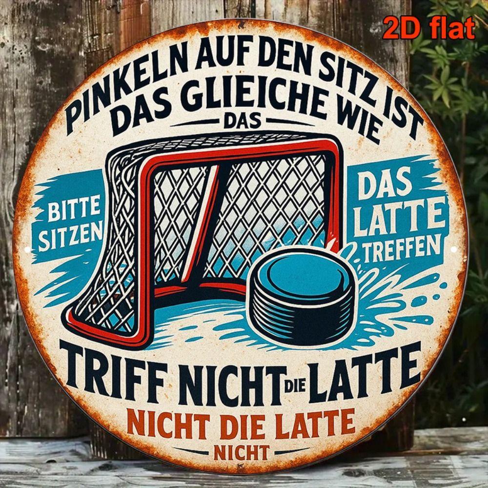 Metal Poster Wall Art Retro Hockey Sign Home Garage Decor