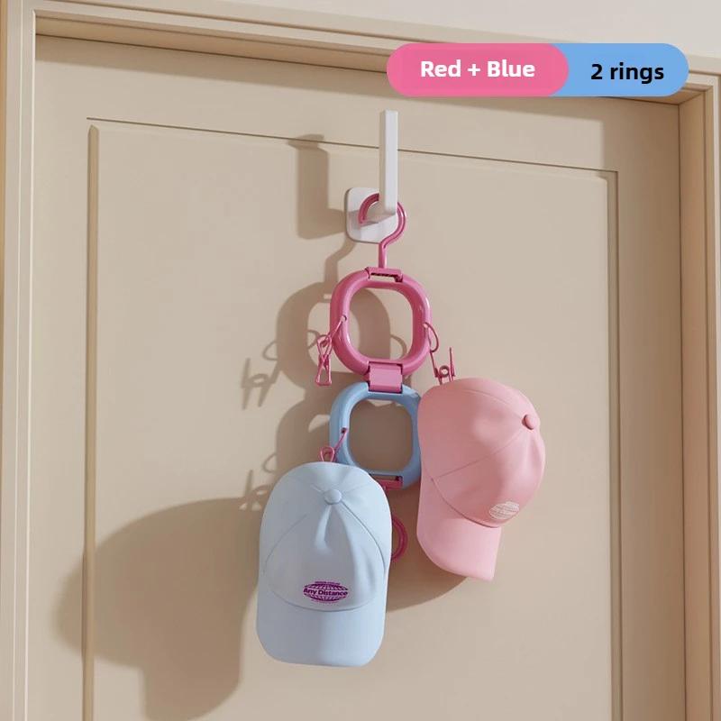 

Space-Saving Hat Storage Organizer: Multifunctional Hanging Rack with Non-Slip Clips for Baseball & Duckbill Caps Wardrobe Door