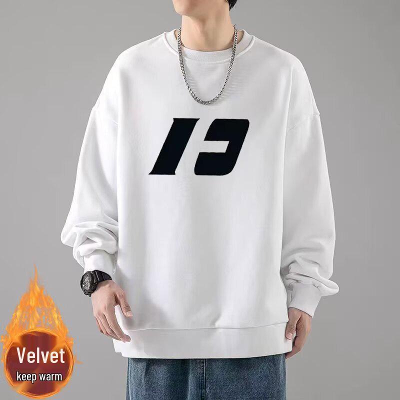 Carefully Selected Men's Plus Size Fleece-Lined Lazy Fit Hoodie