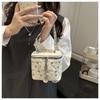 New Fashion Mini Quilted Box Bag for Women Diamond Stitch Faux Leather Chain Shoulder Crossbody Purse