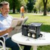 Radio Portátil FM AM SW Radio Solar Receptor de Radio Altavoz Bluetooth Tarjeta TF Unidad USB Reproductor de Música MP3 Batería Recargable