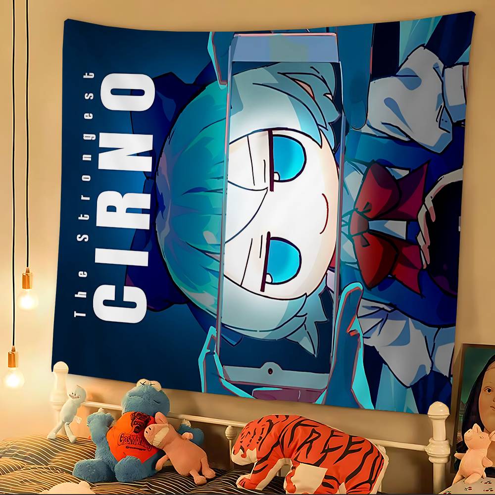 Classic Anime T-Touhou P-Project Game Chart Tapestry Bohemian Wall Tapestries Mandala Wall Art Decor