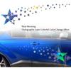 1 Set Holographic Laser Falling Stars Graphics Car Body Side Stickers Starry Sky Racing Sport Stripe Decal Self-Adhesive Scratch Hidden Stickers for