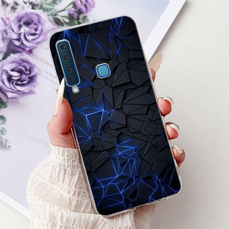 For Samsung Galaxy A7 A9 2018 Case New Fashion Flower Marble Soft Silicone Clear Phone Cover For Samsung A9 2018 SM-A920F Bumper