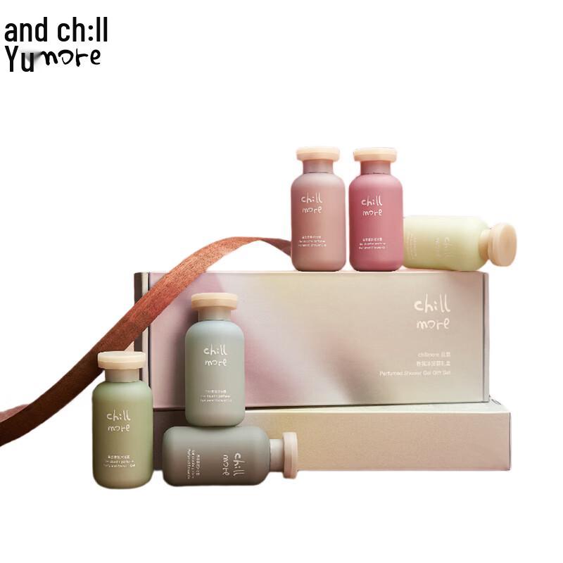 Chillmore Fragrance Shower Gel Travel Gift Set, 6 x 120ml