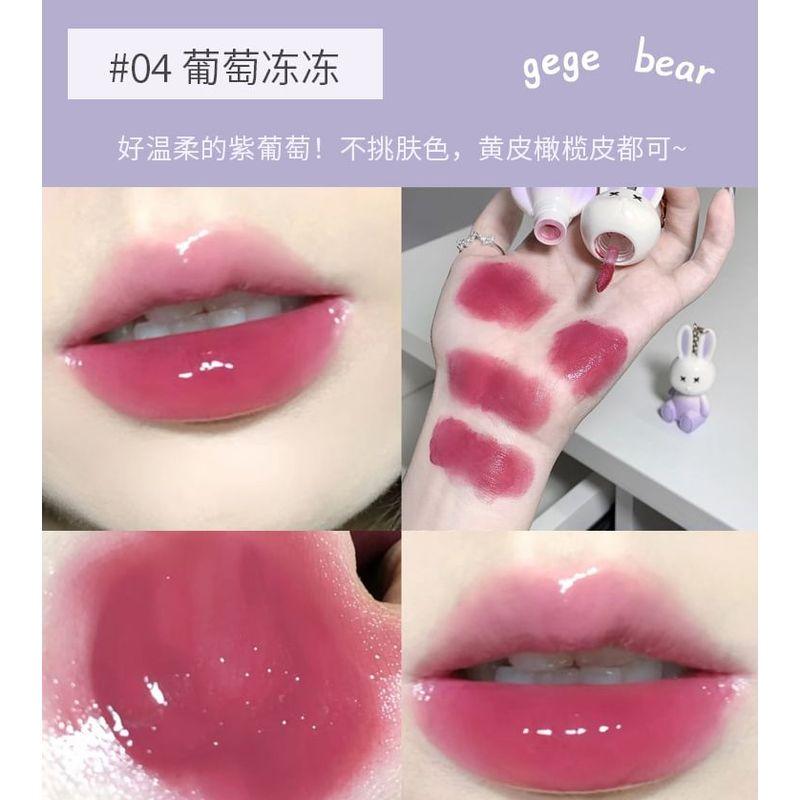 Gege Bear - Rabbit Series Moisturizing Gloss Lip Tint - #04-#06