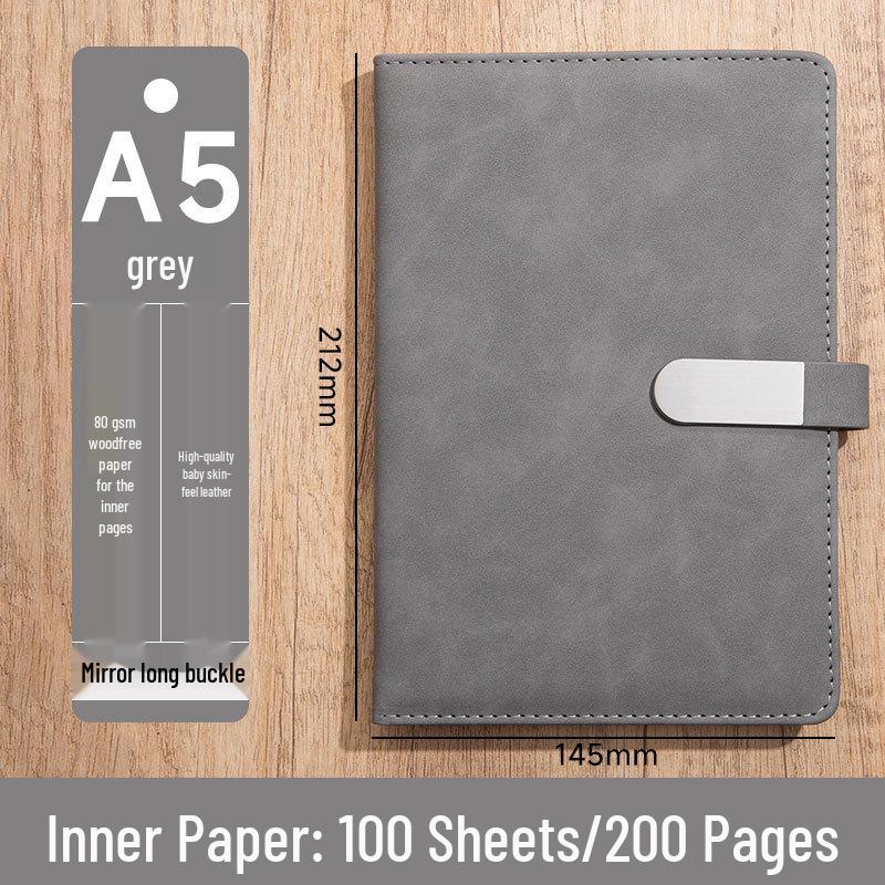 Custom Logo A5 High-End Office Notebook with Premium Cover and Inner Pages