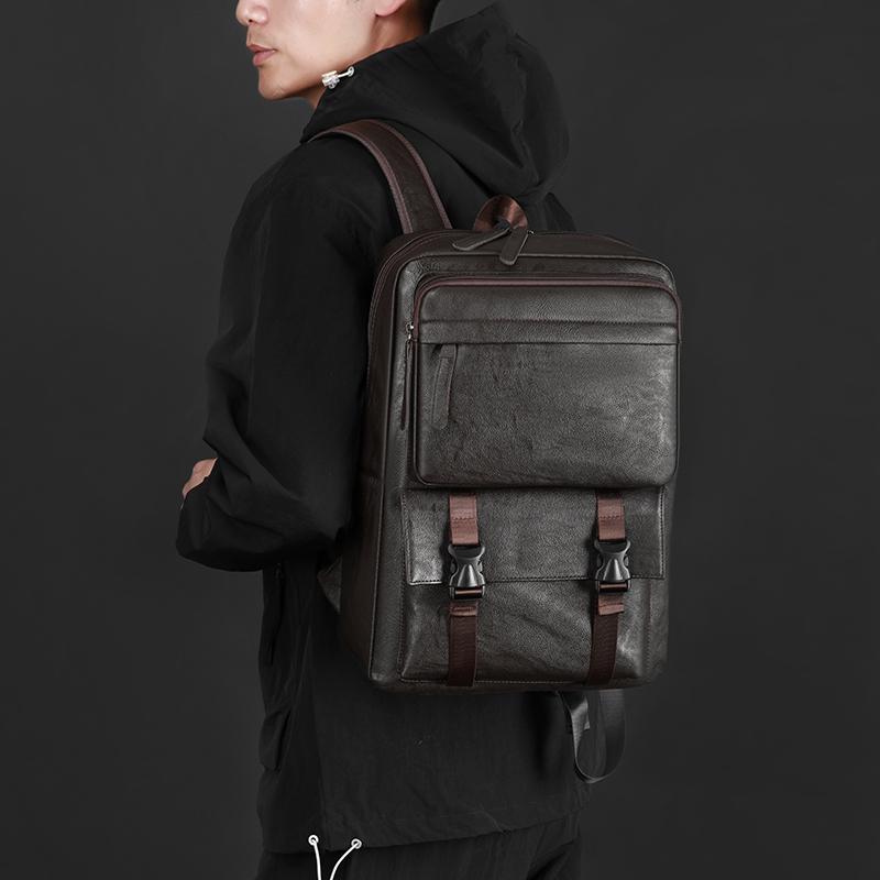 Men's Business Travel Large Capacity Backpack Water-repellent Multifunctional Backpack Commuter Lightweight Backpack