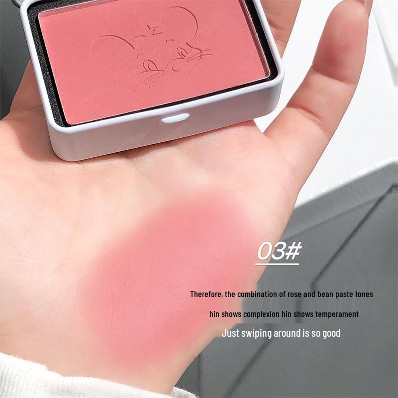 CACE Retro Anime Stil Rouge-Maus - Grau-Rosa Ton Rouge Kontur