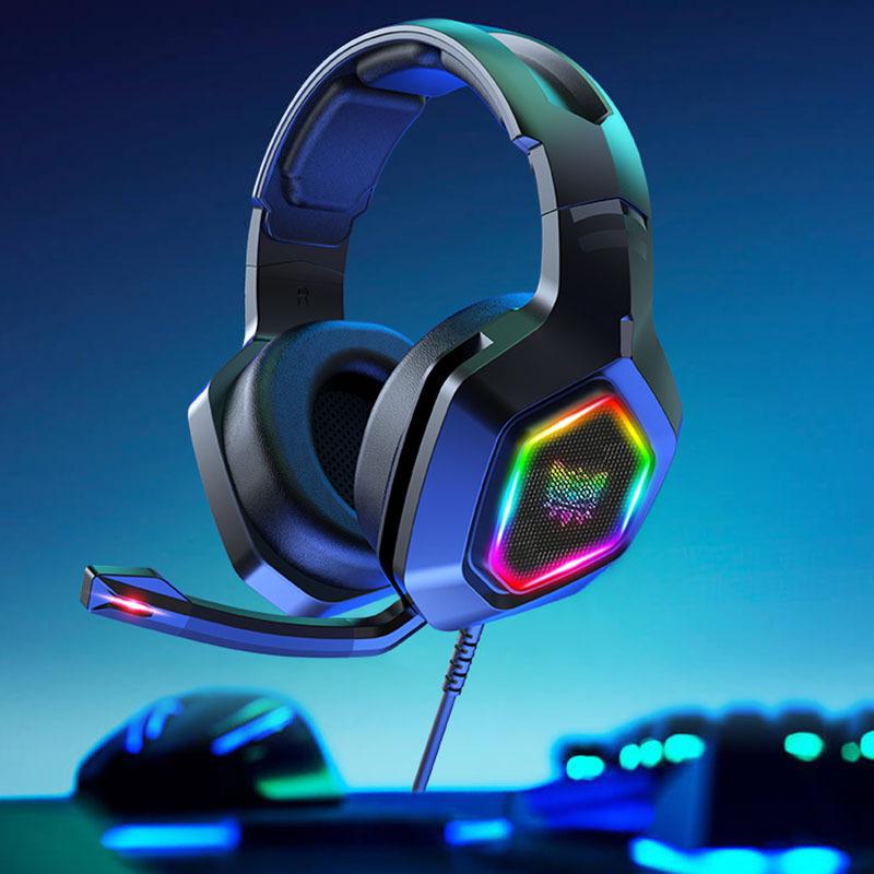K10 Head-Mounted Wired Gaming Headphones - Heavy Bass HIFI for Computer and Mobile Gaming