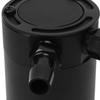 2 Port Oil Catch Can with Drain Valve 300ml Aluminum Alloy Universal Oil Catch Baffled Tank
