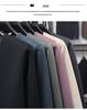 2025 Men's V-Neck Long Sleeve Plus Velvet Thickened T-shirt - Autumn/Winter, Youth Plus Size, Solid Color Base Layer