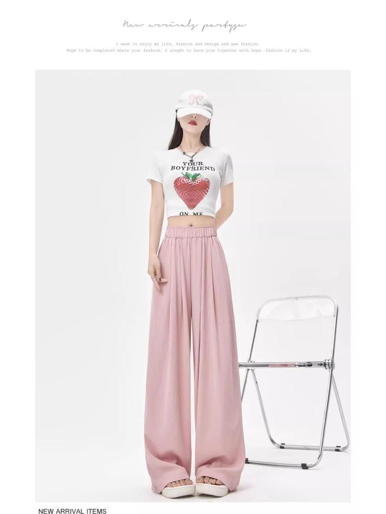 Women's High Waist Cotton Linen Wide Leg Pants - Plus Size, Casual Slimming, Spring/Summer