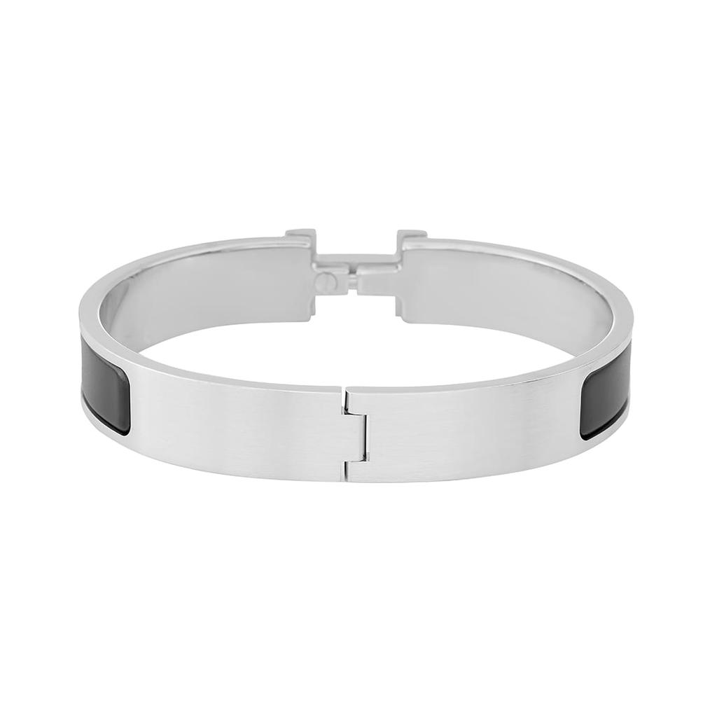 HERMES Clic HHClic H Bangles Unisex Matte Black H703203FB01