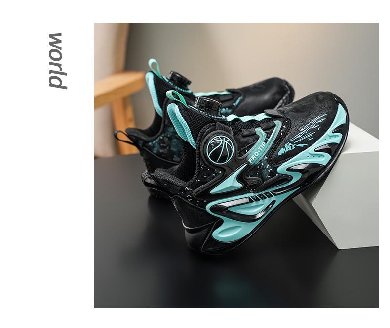 New Boys' Soft Sole Leather Running Shoes - Non-slip, Lightweight Sports Sneakers for Medium and Large Children, Autumn/Winter