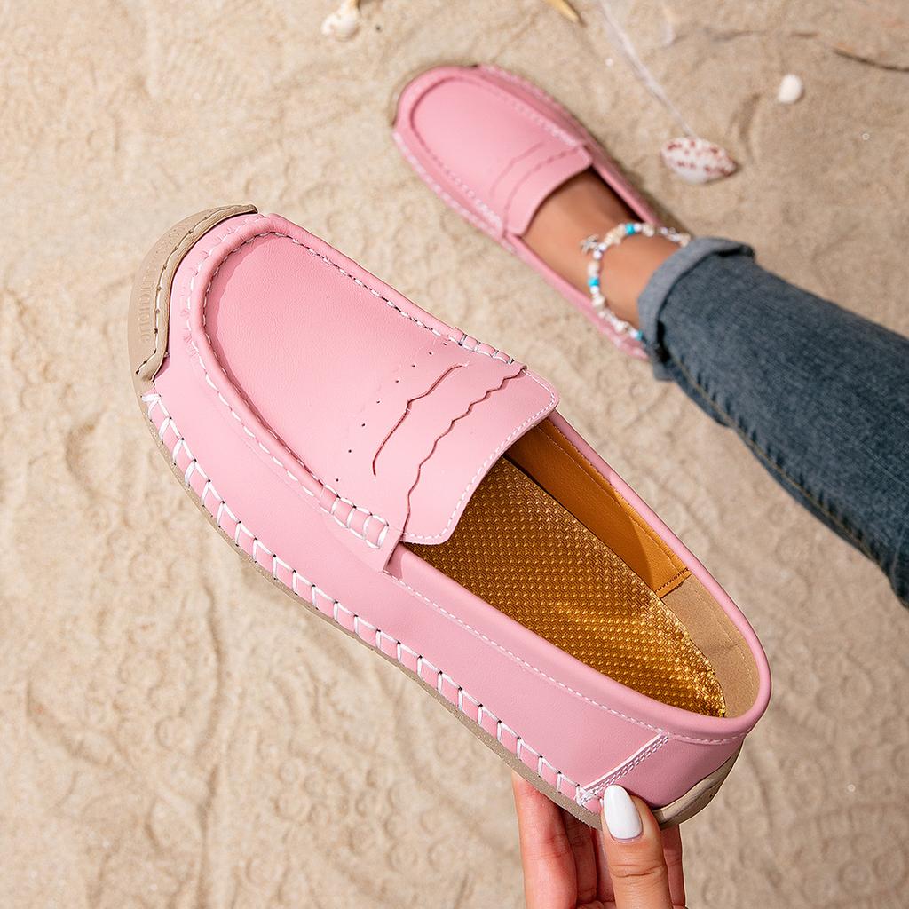 20252025 popular spring and autumn large size women's shoes non-slip soft-soled casual shoes hand-stitched mother shoes