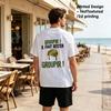 Men's T-Shirts - 2D Printed Fun Creative Design, Breathable Casual Tops for Daily Commute & Outing Wear