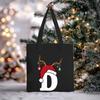 Christmas Letter Print Messenger Bag Student Casual Canvas Bag New