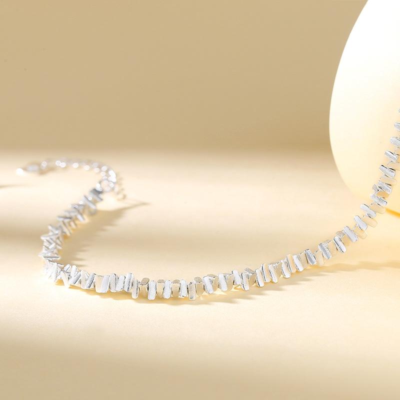 999 Silver Coins, A Few Pairs of Bracelets, Pure Silver, Niche Design, Antique Style Instagram Versatile Bracelet, Geometric Best Friend