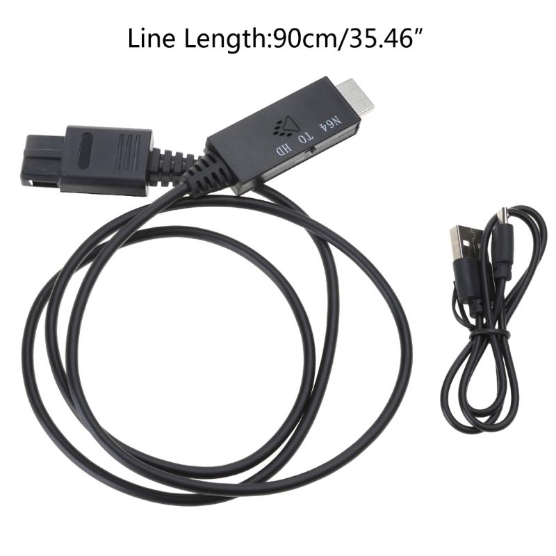 Game Adapter Cord Wire Line N64 Male to HDMI-compatible Male Converter Adapter for SNES/NGC/SFC/N64 720P 1080P Adapter