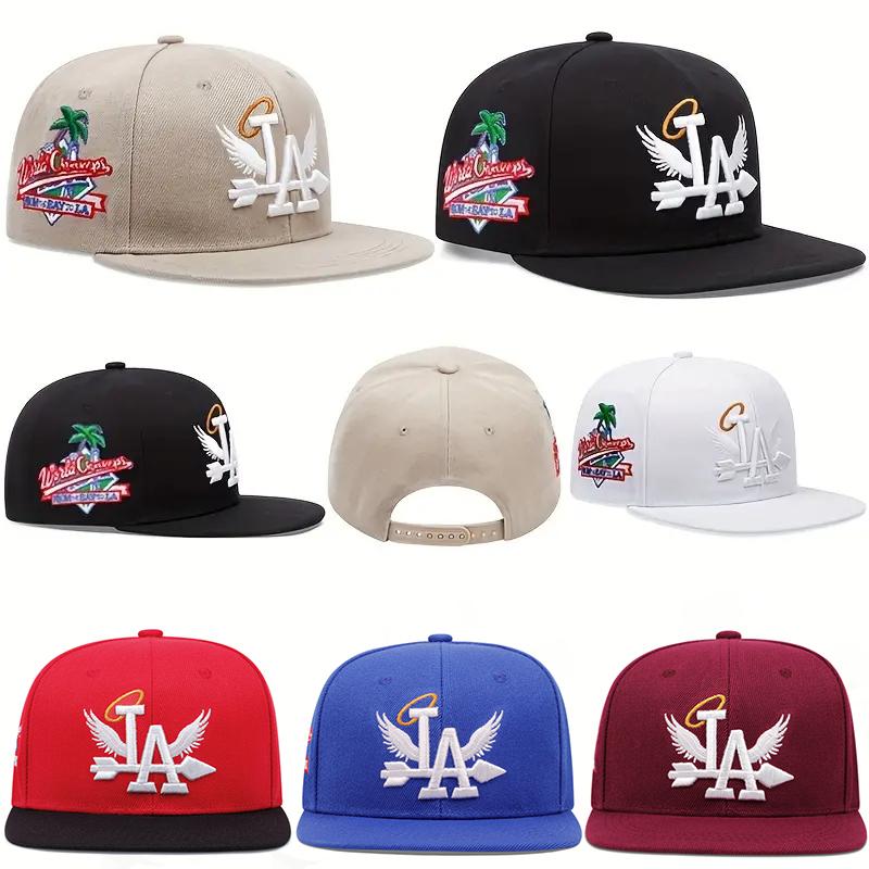New Letter Wing Pattern Side Coconut Tree Embroidery Fashion High Quality Snapback Men's Versatile Casual Baseball Hat