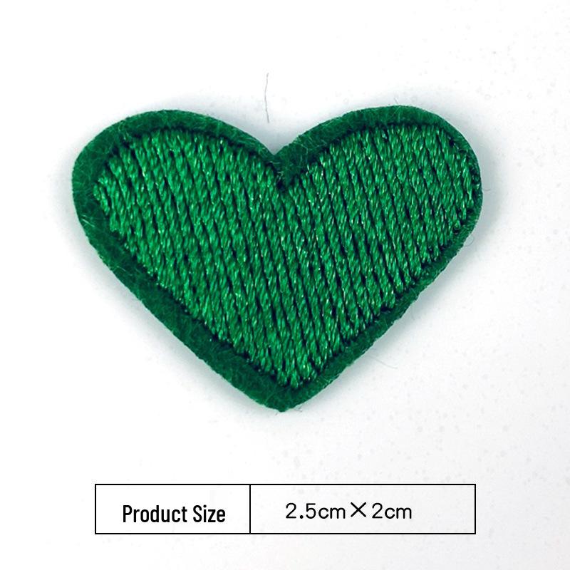 Heart Embroidery Iron-on Patch for Clothing, Shoes, Hats, and Bags