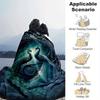 1 Stück Pfauenmuster Leichte Flanelldecke, Bequeme und Warme Decke, für Camping Sofa Bett und Couch Büro, Geeignet für Geschenk Blan