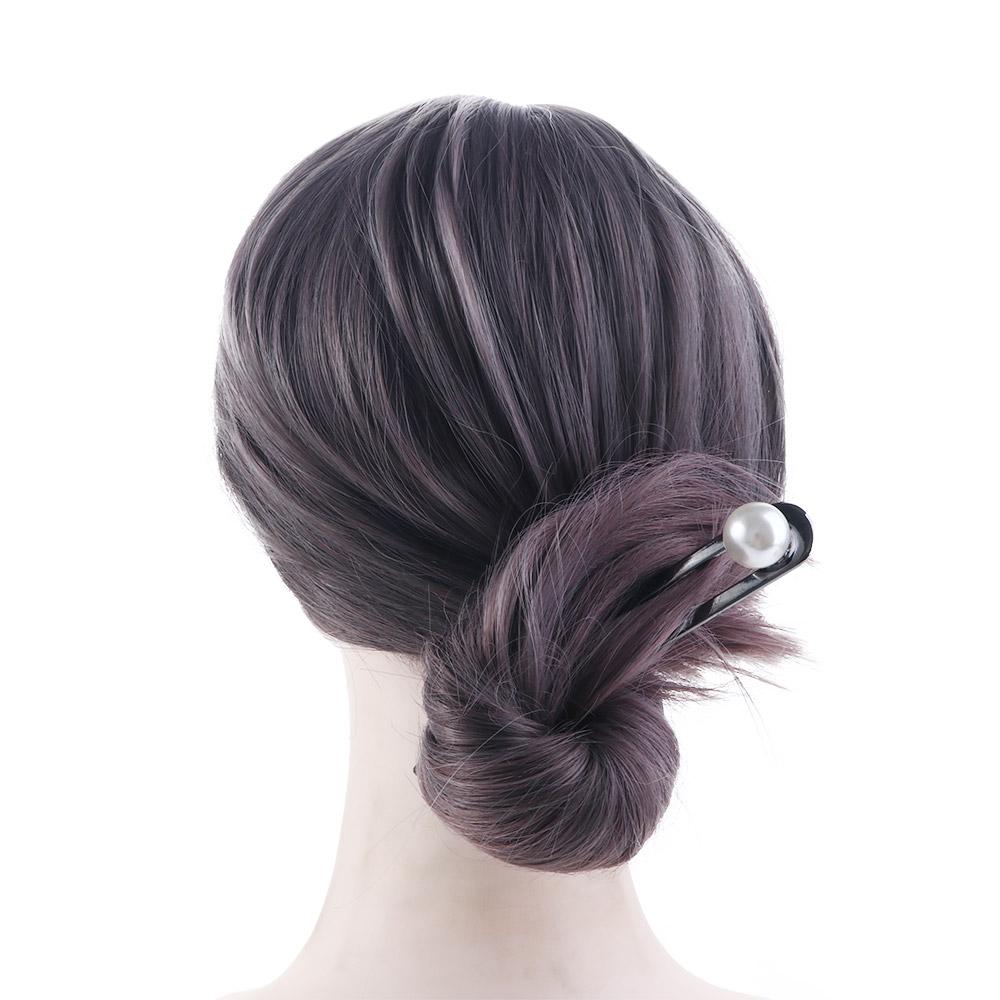 Metal U Shape Bridal For Girls Pearl Korean Style Hairpin Women Hair Sticks Chinese Hair Fork