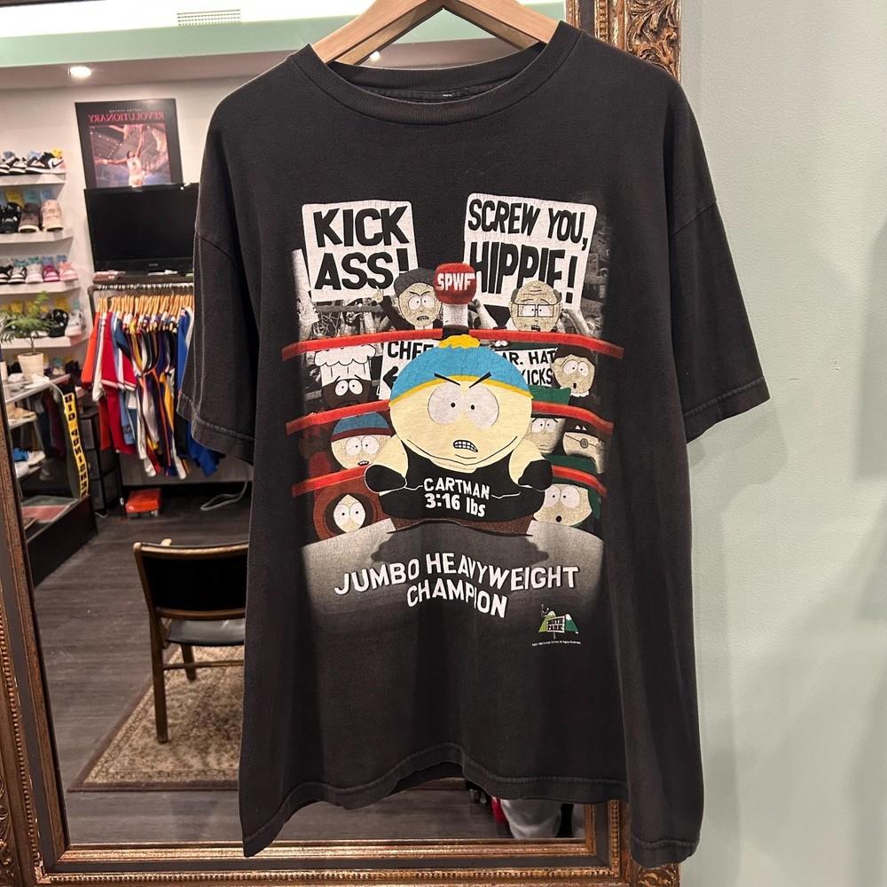 1998 South Park #034;Catman Jumbo Heavyweight Champion#034; Unisex TShirt S5XL Unisex T-Shirt L