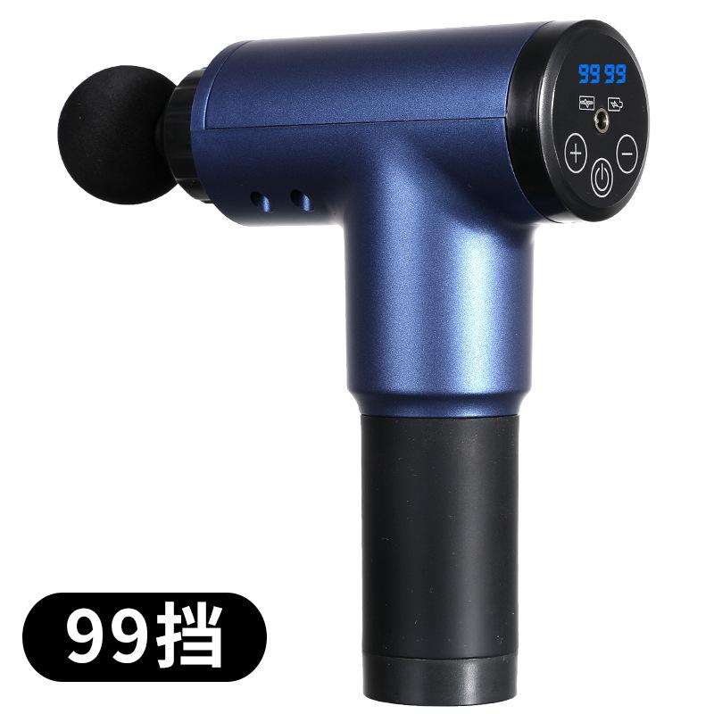 Fascia Gun Muscle Massager Deep Tissue Relax Recovery 99 Gears Professional Percussion Massager with 4 Heads for Gym & Home