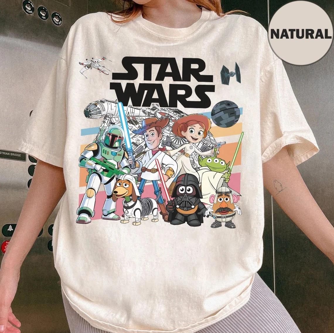Toy Story Star Wars Shirt, May The 4th Be With You Disney Tee Unisex Tee 4XL