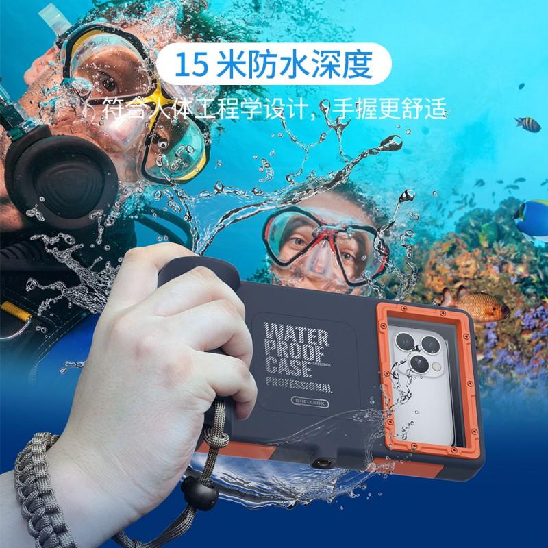 Universal Underwater Dive Case IPhone 16/15/14/13 Pro Max Waterproof Shockproof Full Cover With Lanyard 4.76.9 Inch