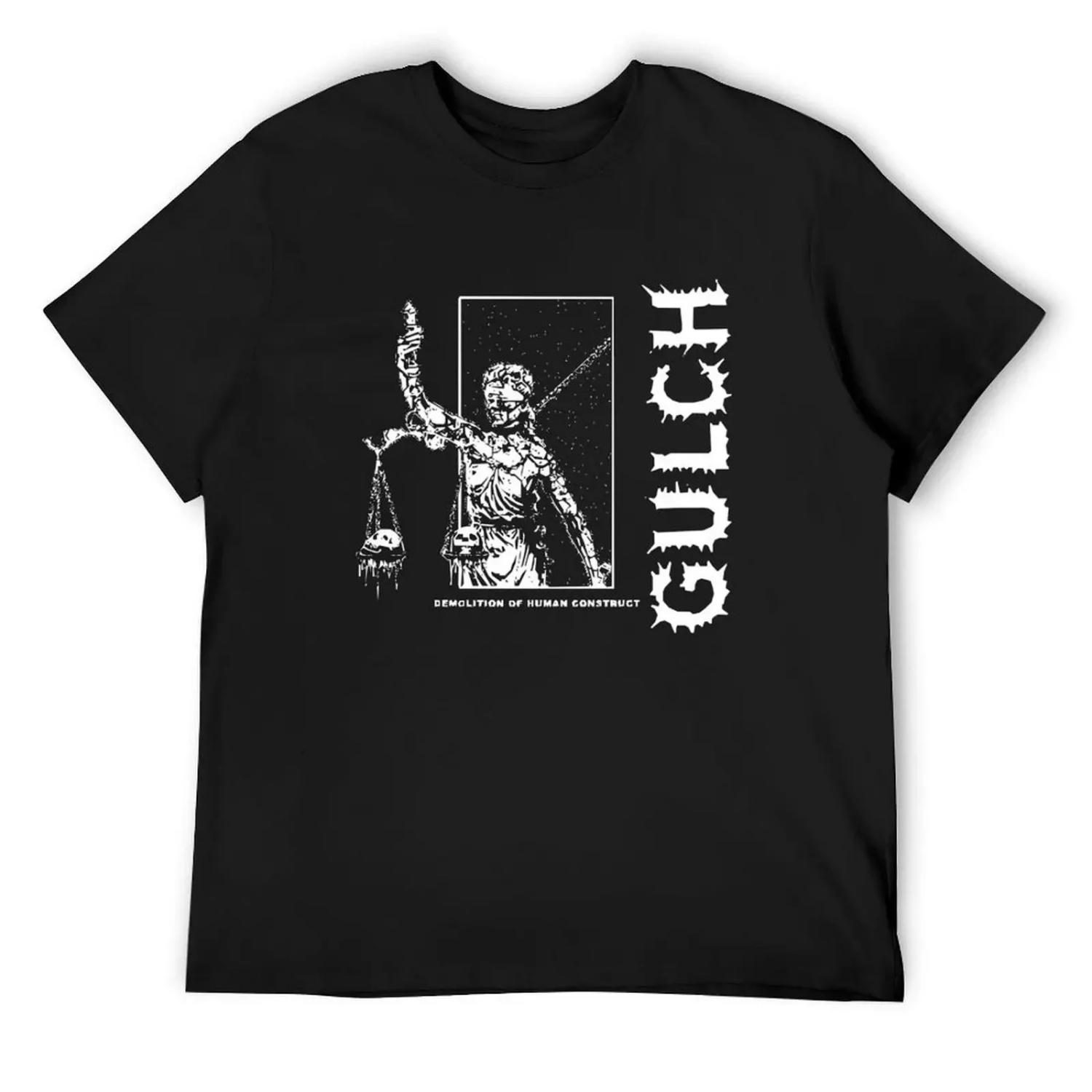 

Gulch T-Shirt summer top clothes Aesthetic clothing baggy shirts clothing for men XXXXXL чорний