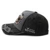 Patch Shark Cowboy Baseball Cap Trendy Washed Retro Cap Women'S Casual Shade Sun Protection Cap