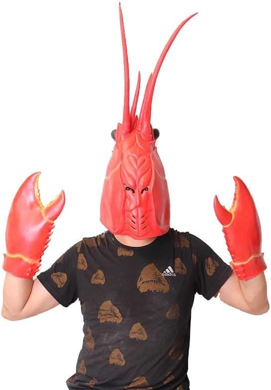 ITODA Szczypce do kraba homara kraba Potwór z kleszczami kraba Zabawne Kostium na scenę Cosplay Krab Kostium na Halloween Czerwone rękawiczki, Rękawiczki, Rękawiczki, Rękawiczki, Cosplay,
