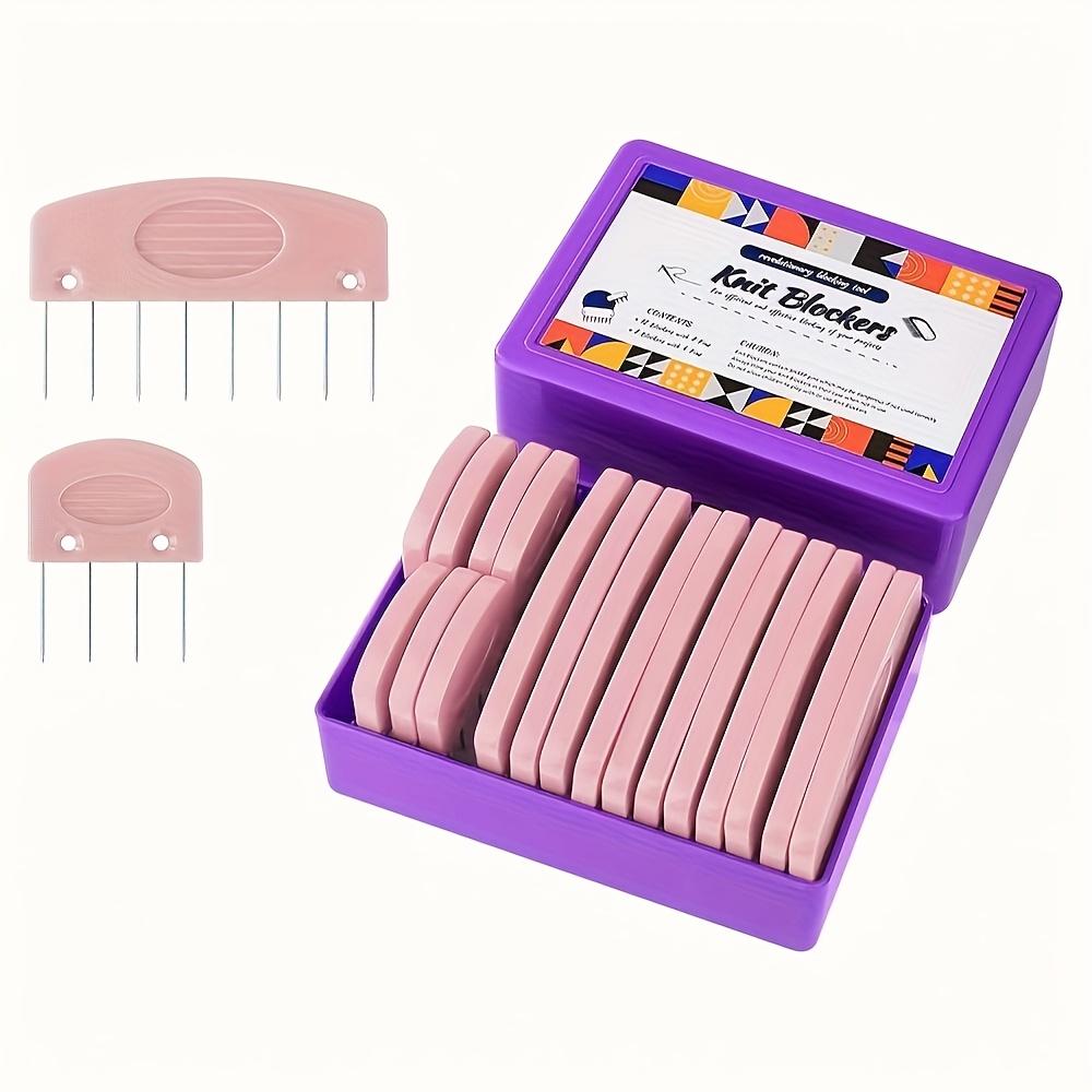 

Knitting Blocking Needle Kit Blocking Comb Shaping Tool for Beginners DIY Sewing Crochet Lace Needlework Accessories
