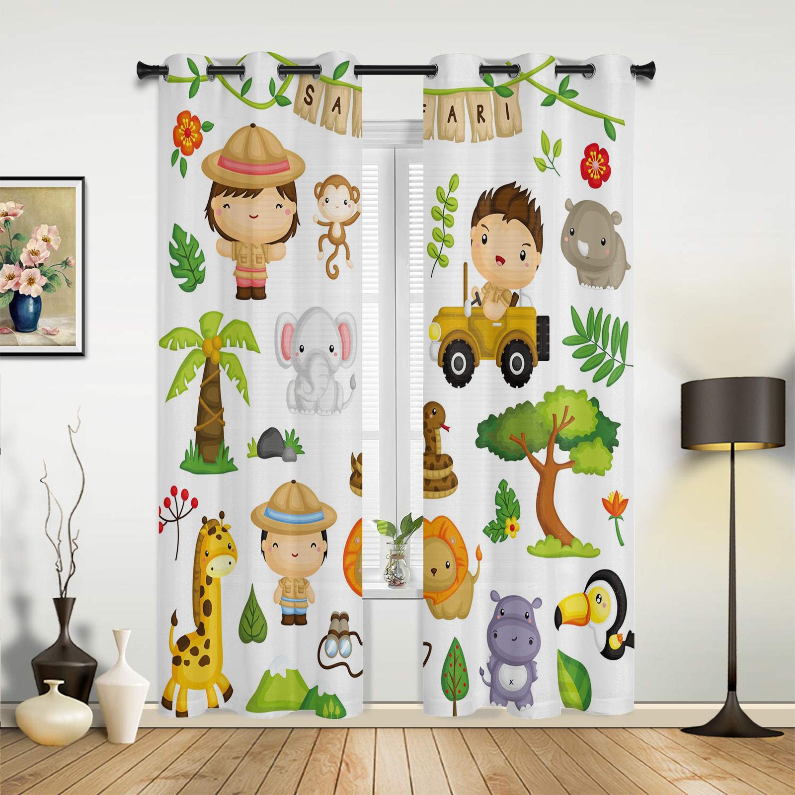 Бегемот детские милые красивые звезды оконные шторы для гостиной декоративные элементы — фото 15