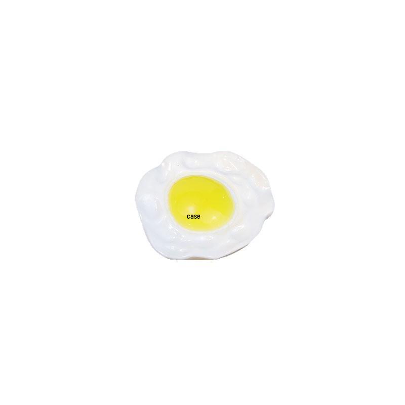 Miniature Fried Egg & Dough Stick Resin Accessories for DIY Crafts and Decor